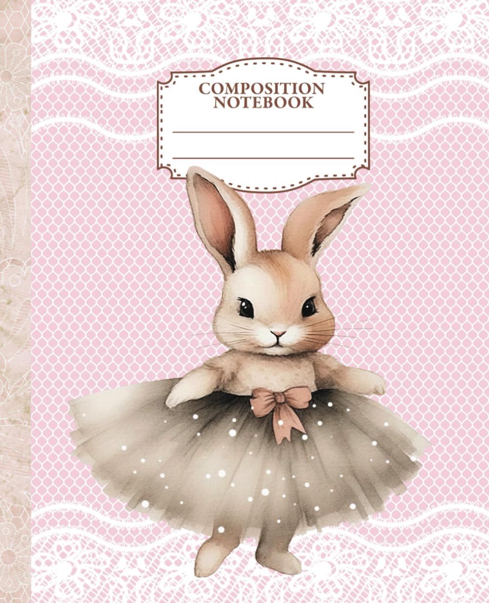 capítulo por capítulo baixar Ballet Composition Notebook: 110-Page Wide-Ruled Aesthetic Pink Lace-Designed Journal with Cute Bunnies in Tutus for Teens, Girls, Students, Teachers, and Office Workers
