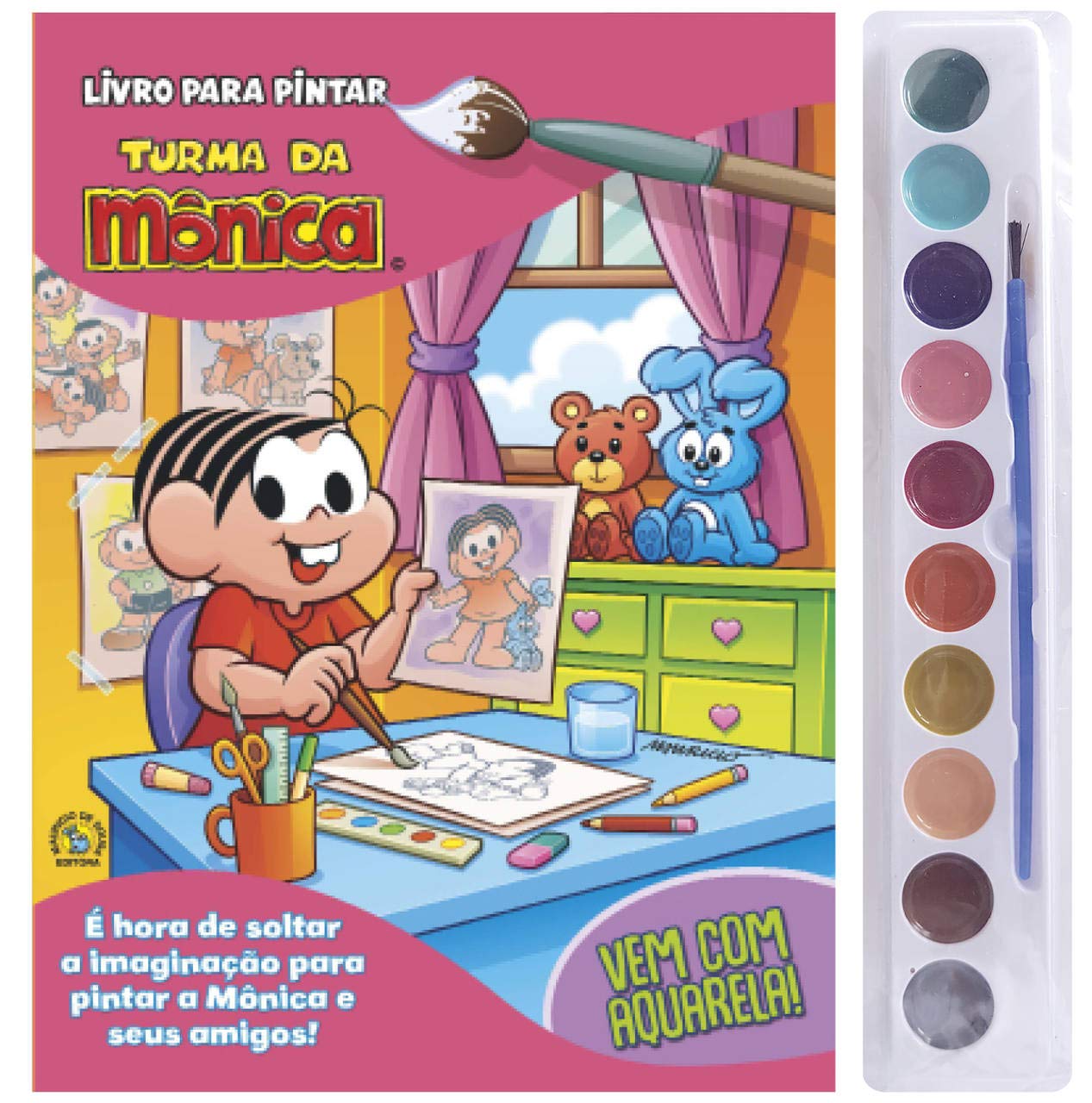 capítulo por capítulo baixar Turma da Mônica Livro para Pintar com Aquarela: Mônica