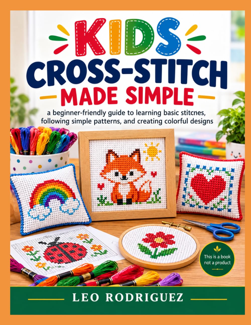 KIDS CROSS-STITCH MADE SIMPLE: a beginner-friendly guide to learning basic stitches, following simple patterns, and creating colorful designs baixar livro de graça