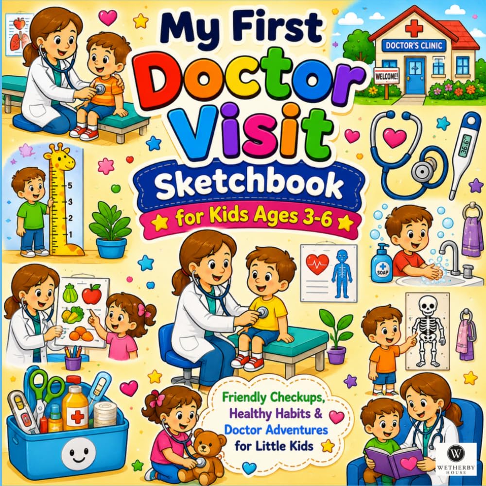 ler totalmente My First Doctor Visit Coloring Book for Kids: An Interactive Pediatric Clinic Activity Book with Big Bold Lines to Melt Checkup Anxiety and Build Fine Motor Skills