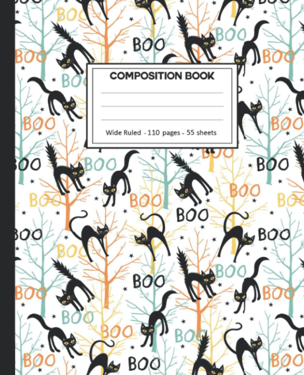 ler totalmente Composition Notebook: Black cat College Ruled: 110+ Lined Pages Writing Journal.