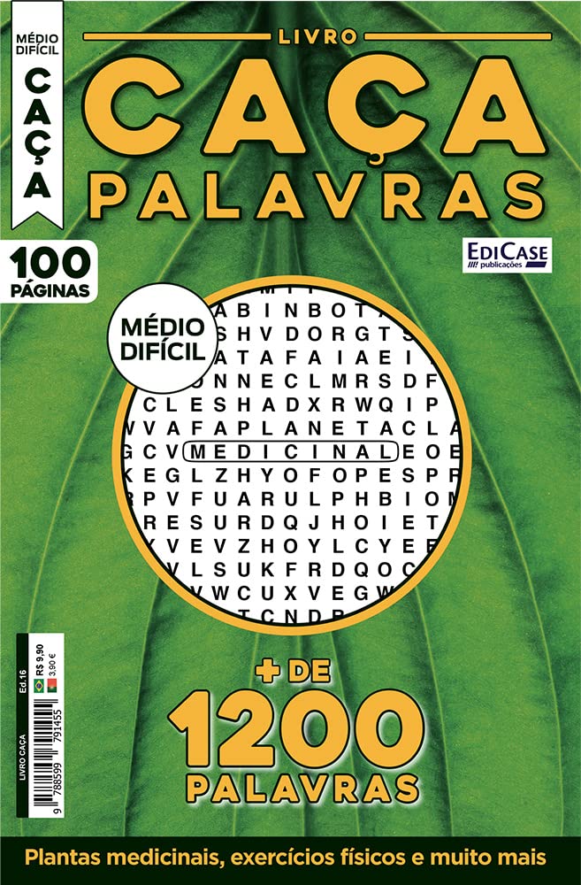 Livro Caça-Palavras 16: Nível Médio/ Difícil - Plantas medicinais, exercícios físicos e muito mais! baixar livro de graça
