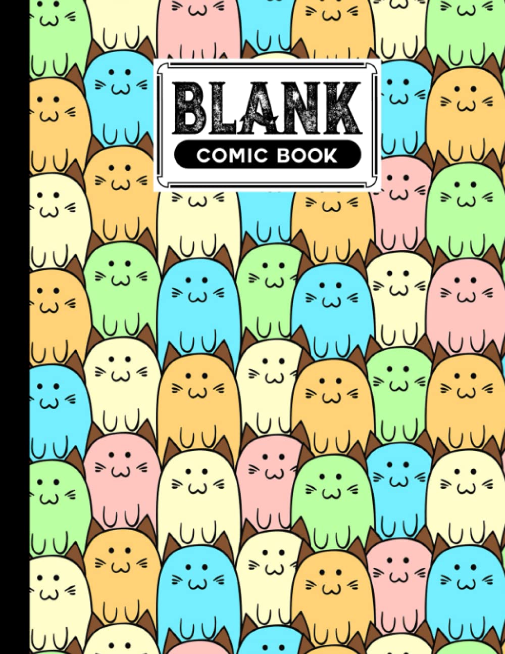 ler totalmente Blank Comic Book: Cat Lovers Cover Blank Comic Book, Create Your Own Story, Journal, Notebook, Sketchbook for Kids and Adults, 120 Pages - Size 8.5" x 11" Notebook by Carmen Rapp
