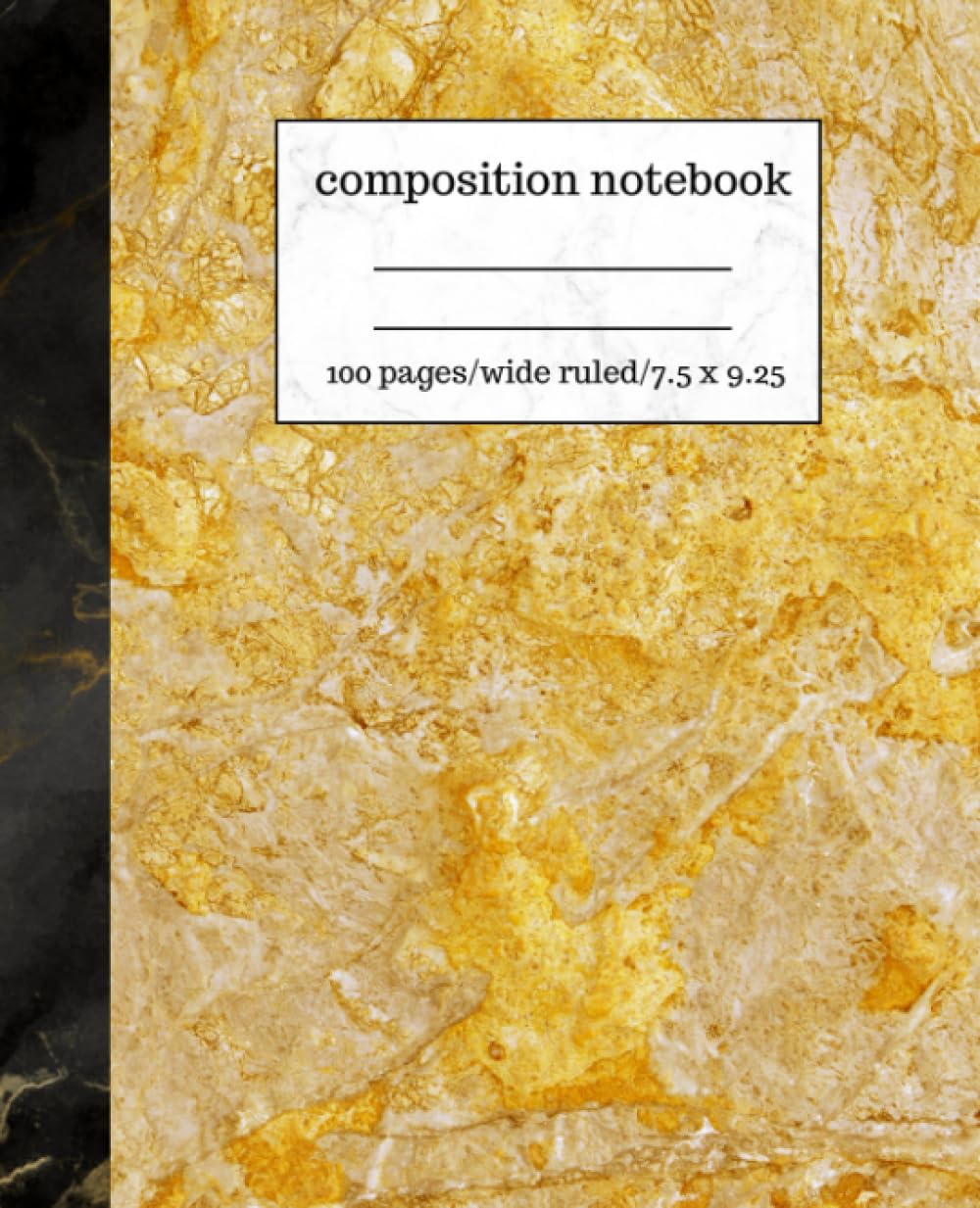 Yellow Marble Composition Notebook Wide Ruled. Aesthetic Journal For School, University, Work and Everyday Use.: Elegant Yellow Marble Wide Ruled... for All Ages. Perfect for Writing Tasks. baixar livro de graça