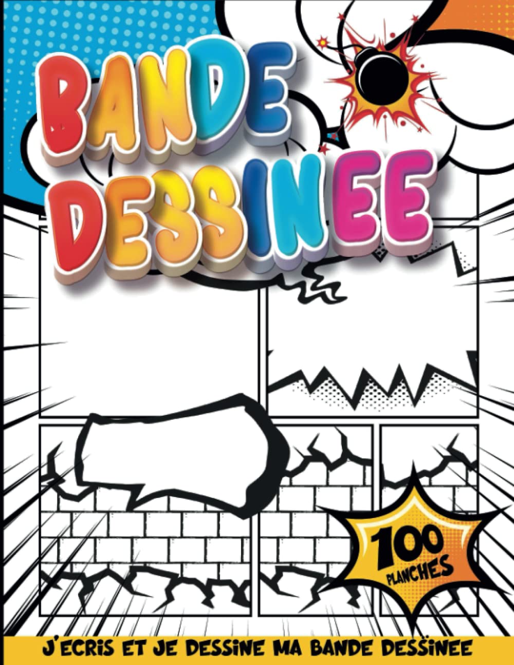 BD VIERGE POUR APPRENDRE A DESSINER ENFANT 5 ANS: Faire Un Dessin Animé Cartoon En Bande Dessinée | Écrivez Et Dessinez Des Romans Graphiques Pour Les Enfants (French Edition) baixar livro de graça