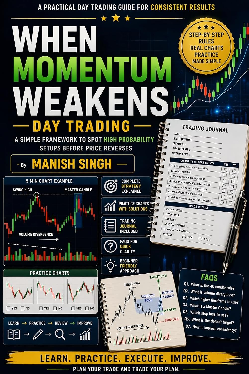 ler totalmente When Momentum Weakens (Day Trading): A Rule-Based Day Trading Playbook Using Volume Divergence, Liquidity Zones, Master Candle Entries (Rule-Based Trading Setup Series) (English Edition)