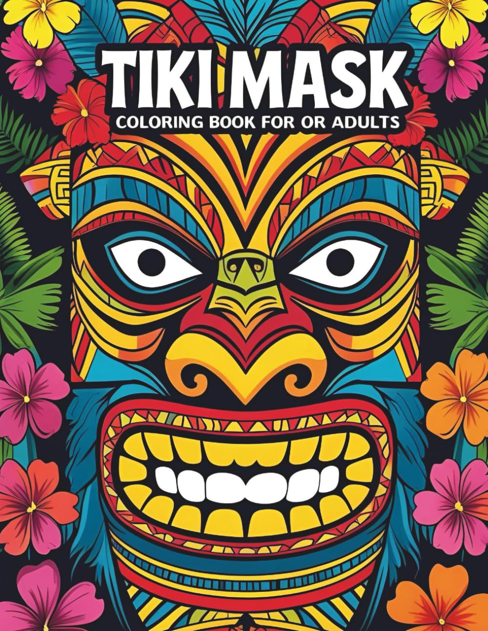 Tiki Mask Coloring Book for Adults: Tribal, Polynesian, and Cultural Masks to Color for Relaxation and Creativity (Coloring books for adults) baixar o livro de graça