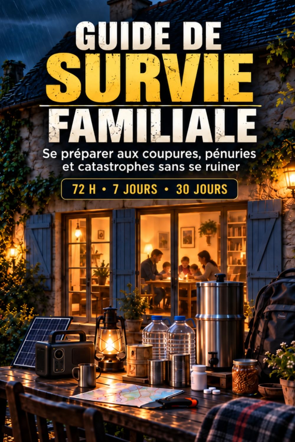 GUIDE DE SURVIE FAMILIALE: Se préparer aux coupures, pénuries et catastrophes sans se ruiner: eau, nourriture, énergie, évacuation et autonomie... 72 h, 7 jours ou 30 jours (French Edition) baixar livro de graça