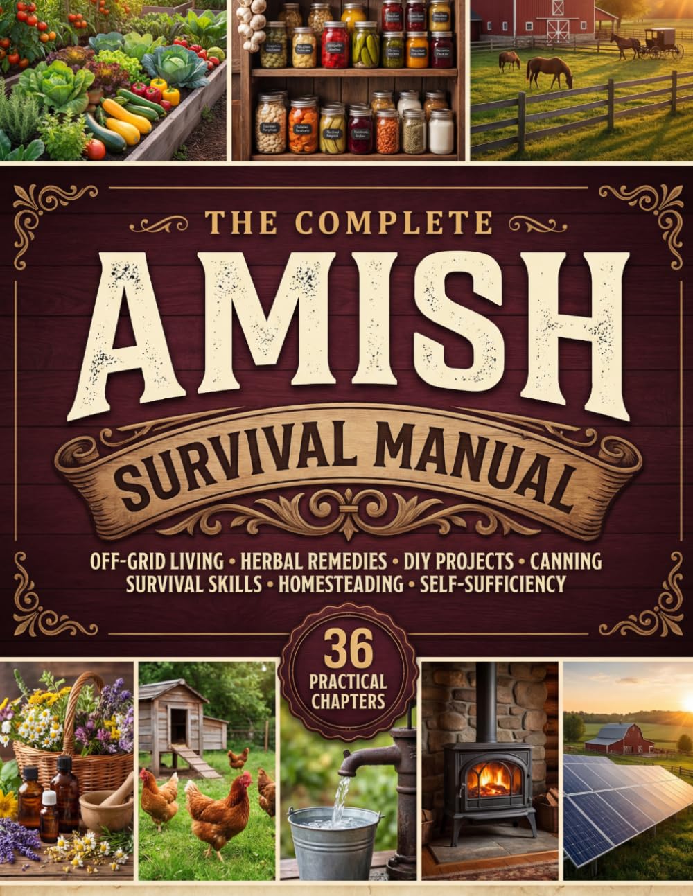 The Complete Amish Survival Manual: Break Free from Modern Society Through Timeless Amish Wisdom | Off-Grid Living, Herbal Remedies, DIY Projects,... Skills, Homesteading, and Self-Sufficiency baixar livro de graça