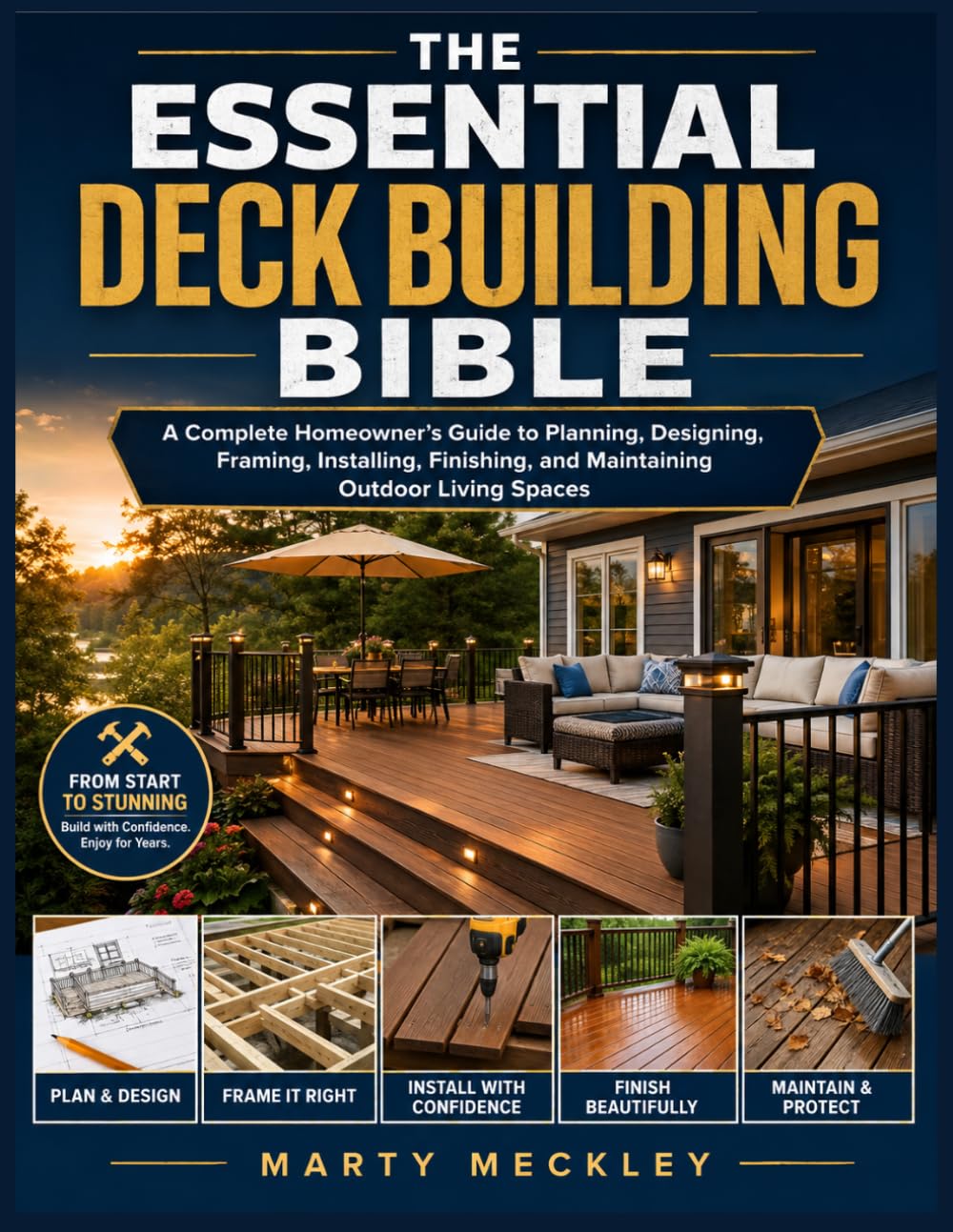ler totalmente The Essential Deck Building Bible: A Complete Homeowner's Guide to Planning, Designing, Framing, Installing, Finishing, and Maintaining Outdoor Living Spaces