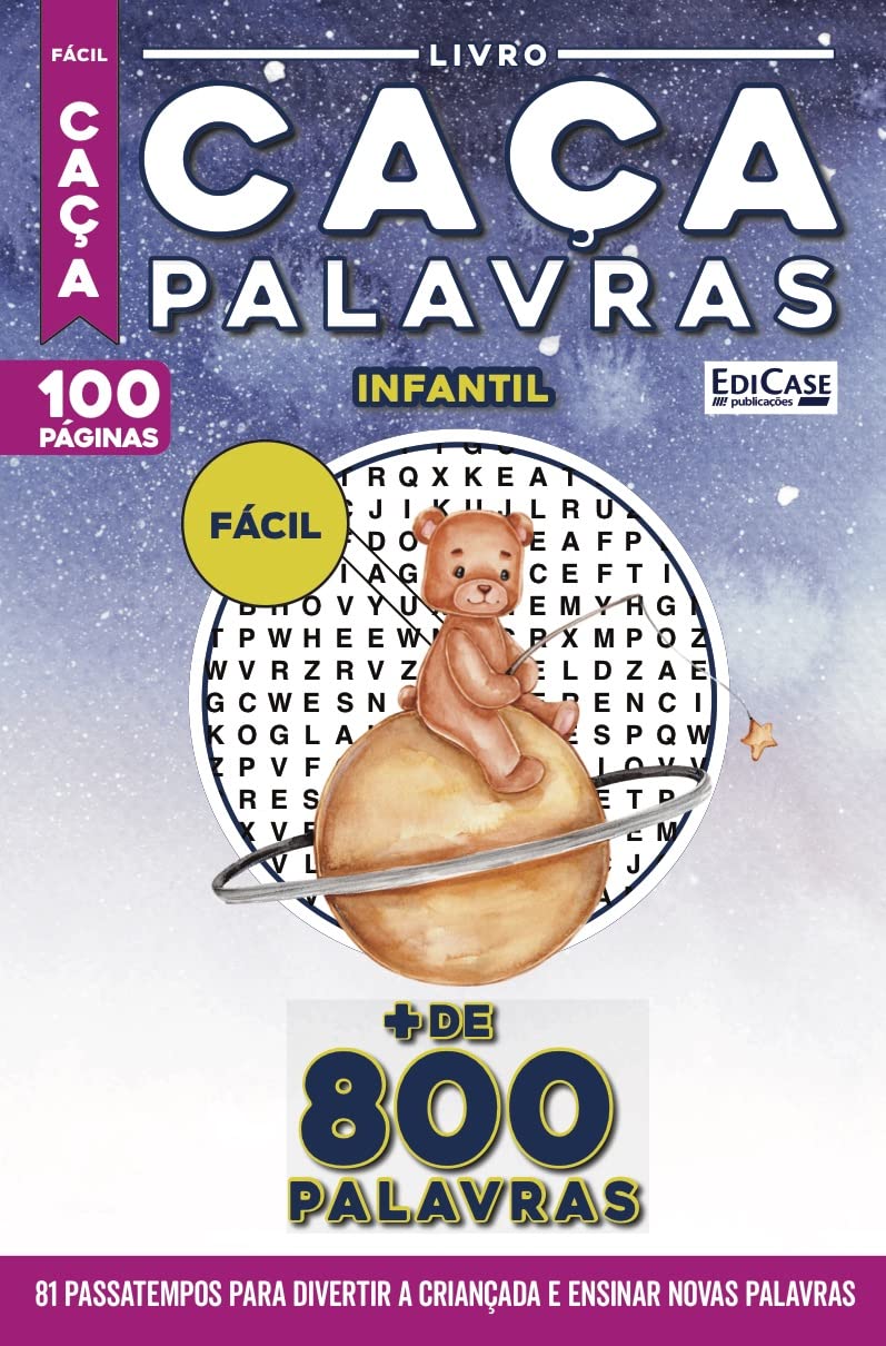 Livro Caça-Palavras Infantil 41: Nível Fácil - 81 passatempos para divertir a criançada e ensinar novas palavras baixar livro de graça