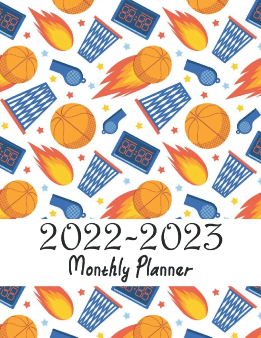 2022-2023 Monthly Planner: Charming Basketball Cover, 2022-2023 Organized Chaos, Daily Planers, Planners for Work or Home, Size 8.5 x 11in, 110 Pages. baixar livro de graça