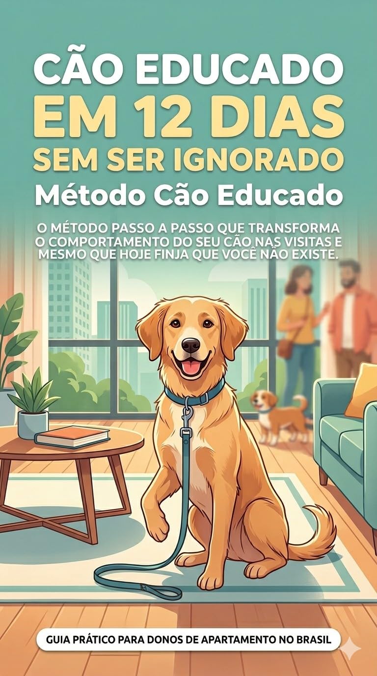 Cão Educado em 12 Dias Sem Ser Ignorado: O método passo a passo que transforma o comportamento do seu cão nas visitas e passeios, mesmo que ele hoje finja que você não existe. baixar o livro de graça