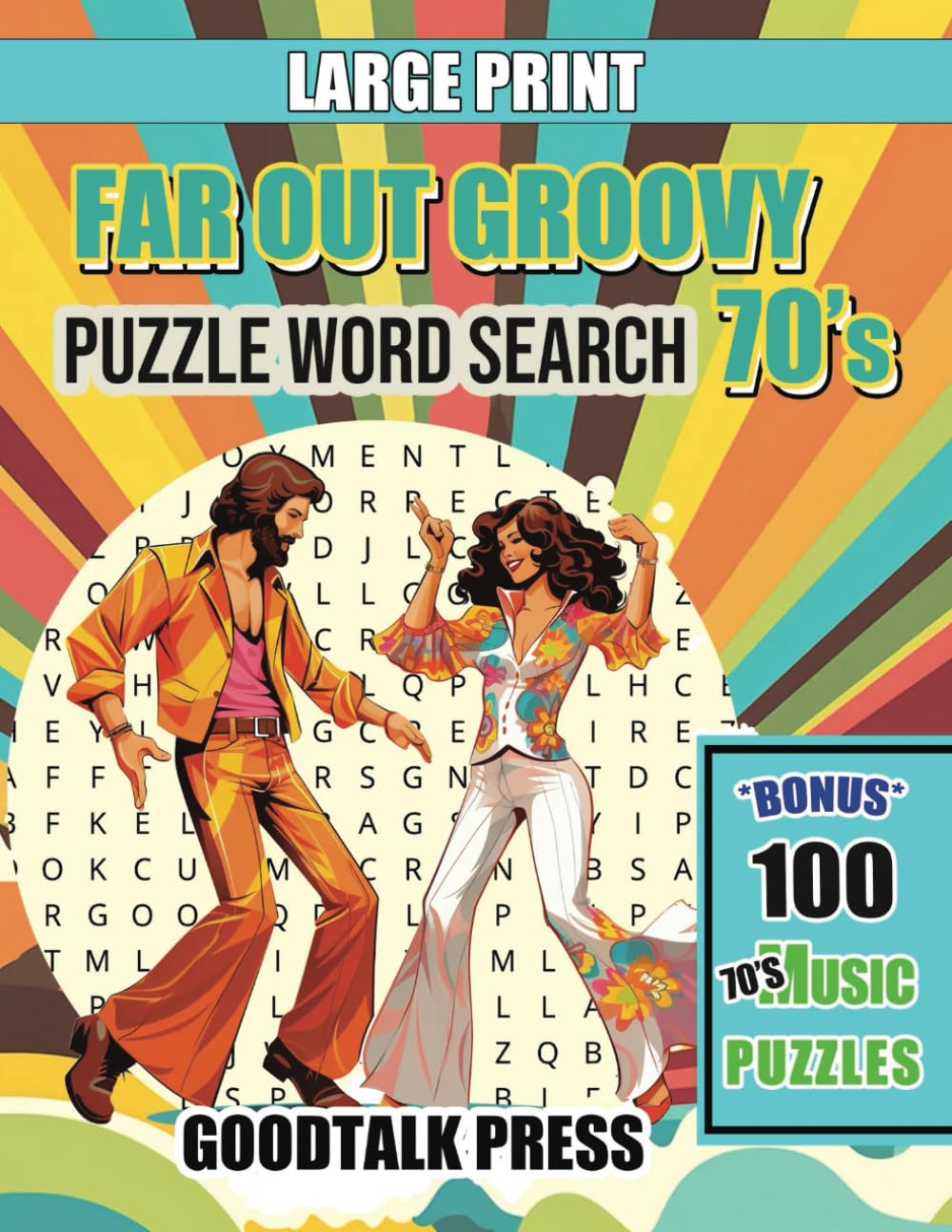 Far Out Groovy 70's Word Search Puzzle: Puzzle Book for Seniors | Adults | Visually Impaired | Nostalgic Memories for Stress Relief and Fun baixar o livro de graça