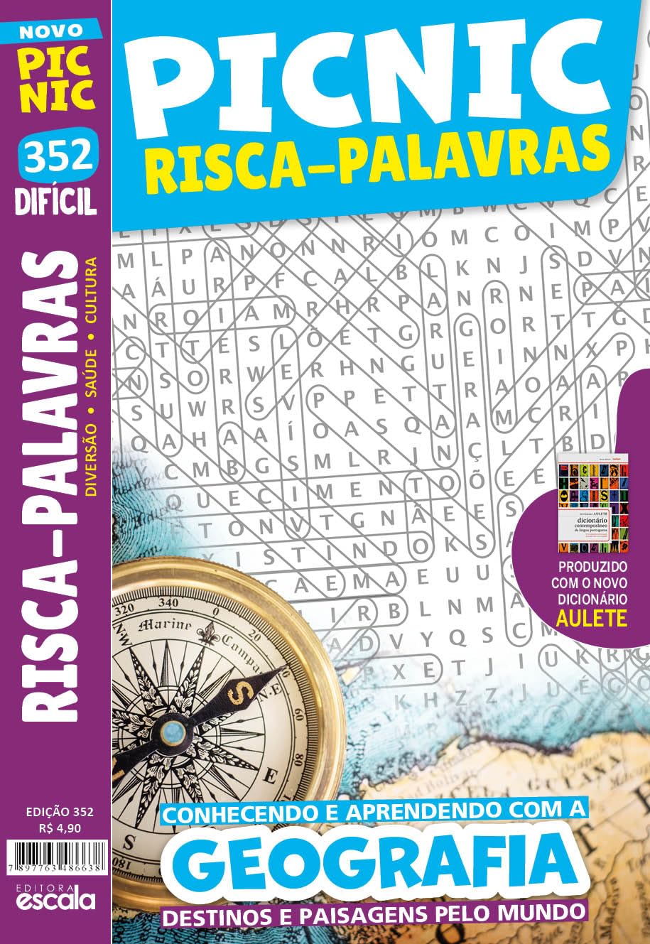 Picnic Risca Palavras - Difícil: 352 - Conhecendo e Aprendendo com a Geografia baixar o livro de graça