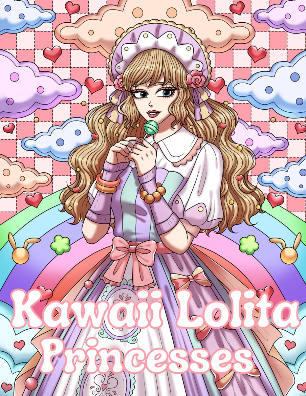 ler totalmente Kawaii Princesses: A Coloring Book Featuring Adorable Girls, Elegant Dresses and Kawaii Themes for Adults, Women, Teens, and Kids for Relaxation and Stress-Relief