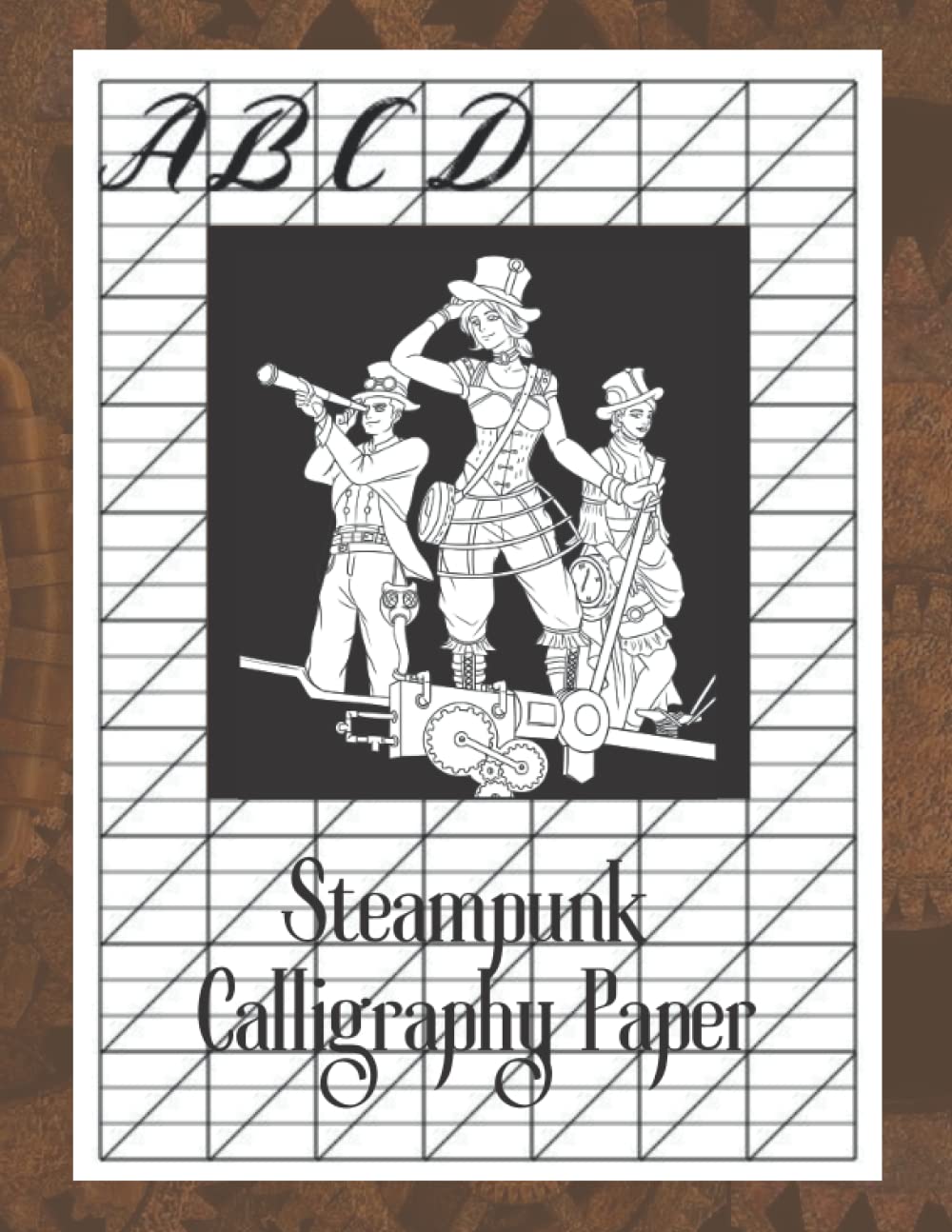 Steampunk Calligraphy Paper: Slant Angle Lined Guide Calligraphy Practice Paper for various calligraphy, fauxligraphy, modern calligraphy and hand lettering styles baixar o livro de graça