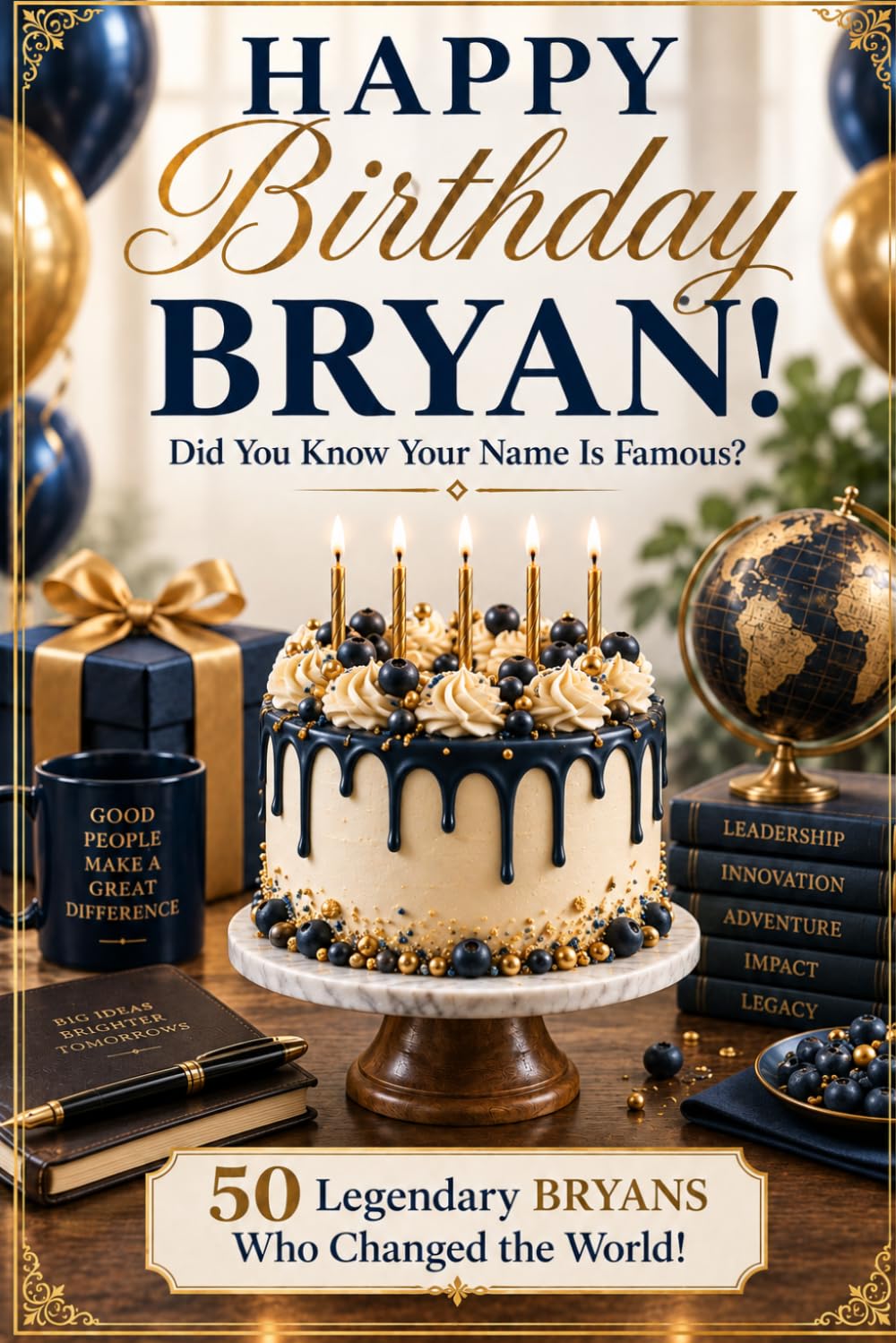 Happy Birthday, BRYAN! Did You Know Your Name Is Famous?: 50 Legendary Bryans Who Changed The World - A Unique Birthday Gift for Him baixar o livro de graça