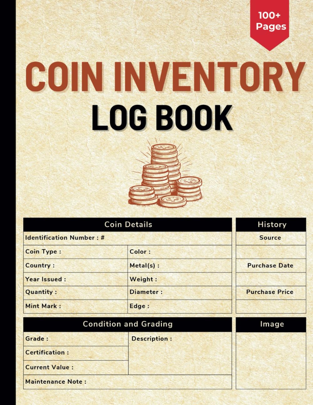 Detailed Coin Inventory Log Book: Coin Collection Notebook for Coin Collectors of all Levels, Detailed Inventory Log to Catalogue and Organize Your Coin Collection baixar o livro de graça