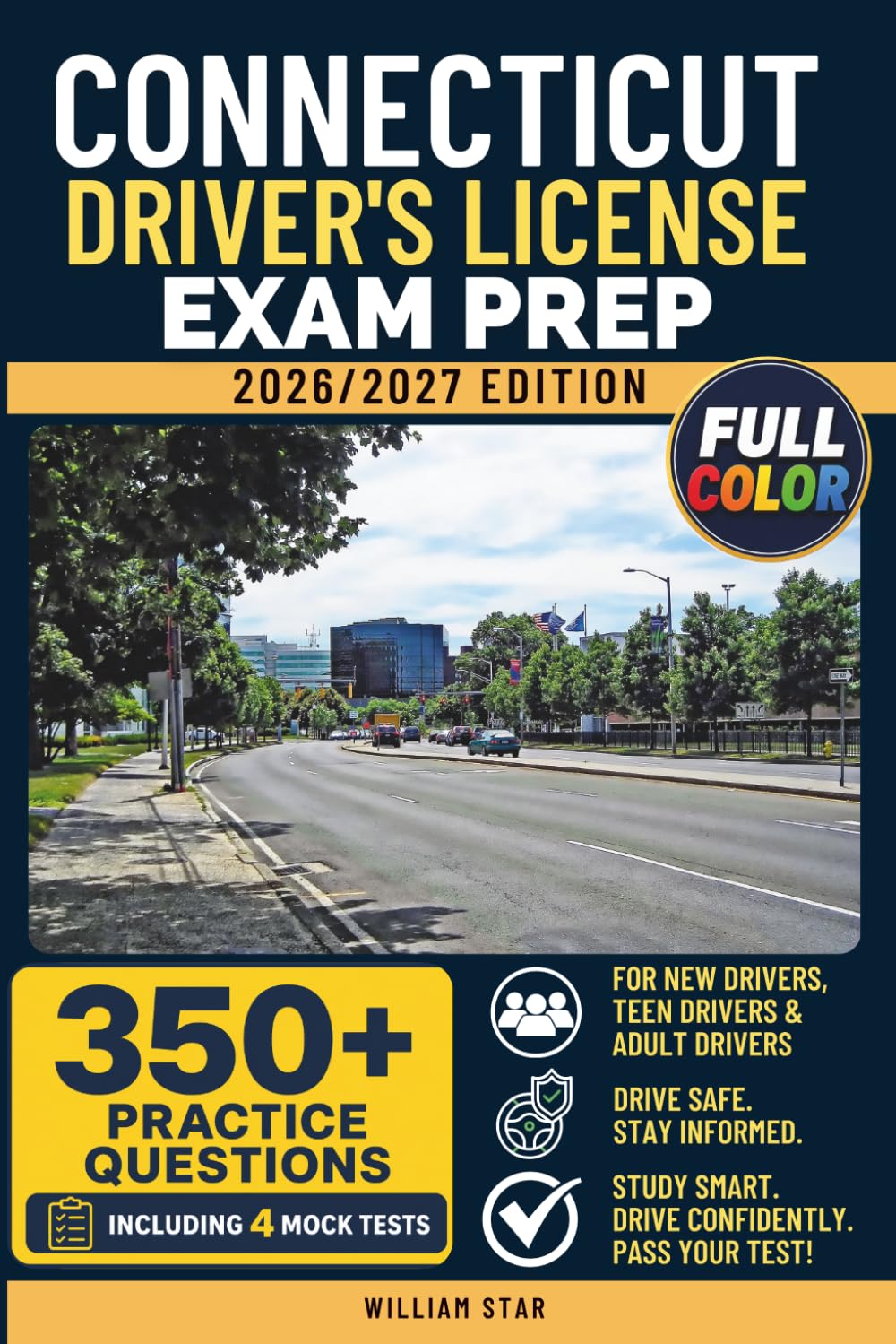 ler totalmente Connecticut Driver's License Exam Prep: Study Guide, Road Signs & Practice Tests to Help You Pass the Written Knowledge Test (FULL COLOR DMV PREP SERIES)