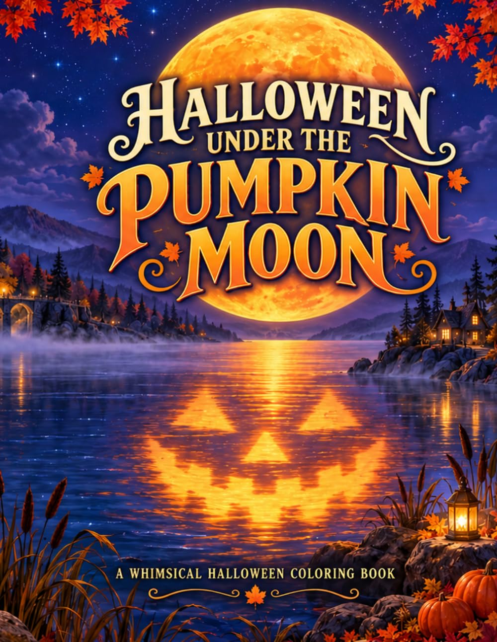 Halloween Under the Pumpkin Moon: A Whimsical Halloween Coloring Book baixar o livro de graça