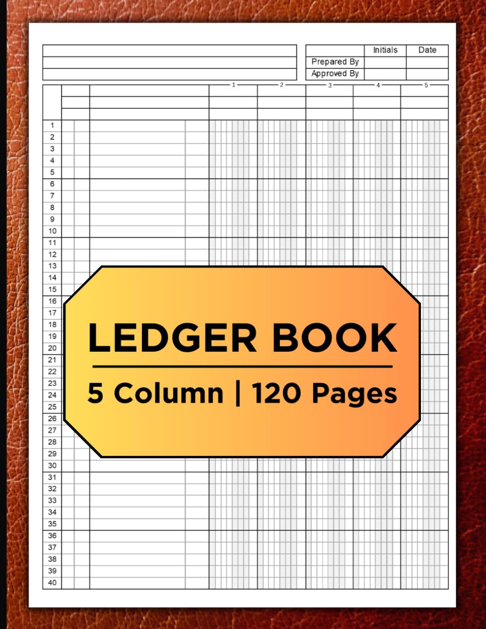 ler totalmente 5 Column Ledger Book for accounting | Columnar Pad Journal Notebook for small business and personal finances: 120 Pages | 5 Columns & 40 Rows | size 8.5"X11"