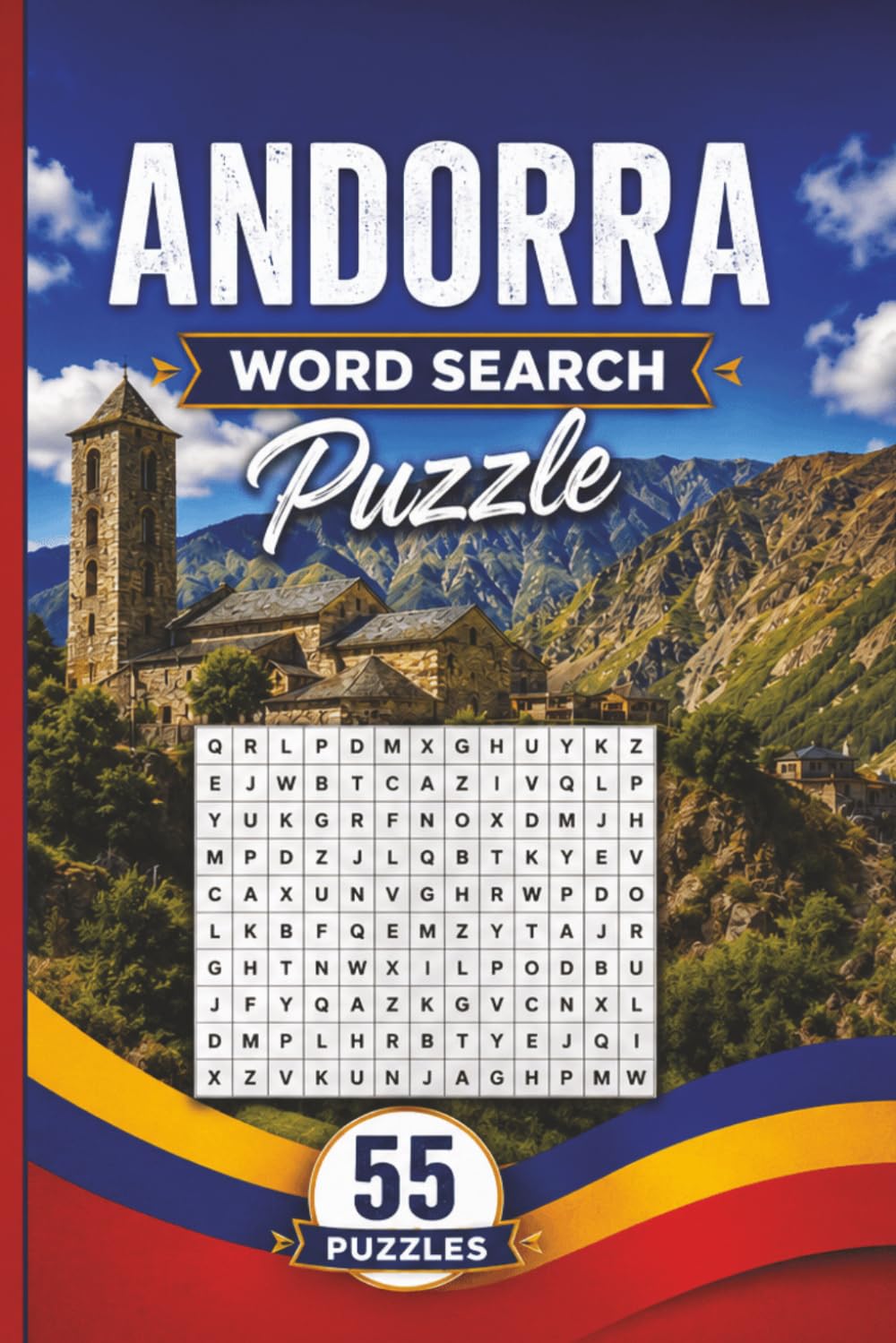 Andorra Word Search Puzzle: 55 Puzzles Word Search about Andorra and More | 6x9 inches, 110 pages | Gift for Andorra & Countries Lover baixar o livro de graça