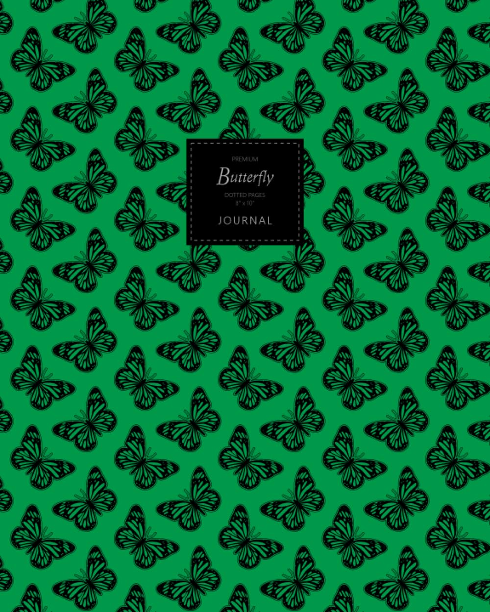 Butterfly Journal - Dotted Pages - 8x10 - Large: (Lime Green Edition) Journal 192 dot grid pages (8x10 inches / 20.3x25.4 cm/Large) baixar o livro de graça