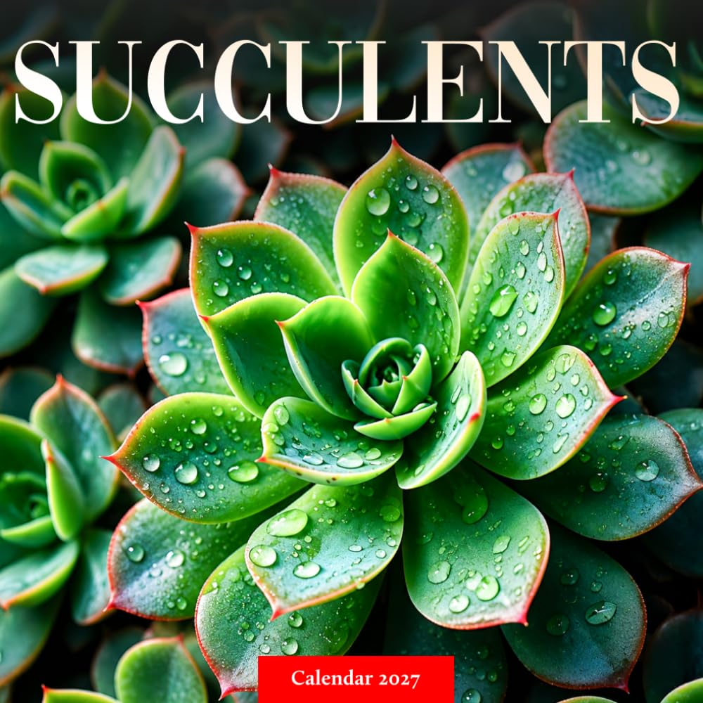 Succulents Calendar 2027: Desert Plants and Garden Scenes baixar livro de graça