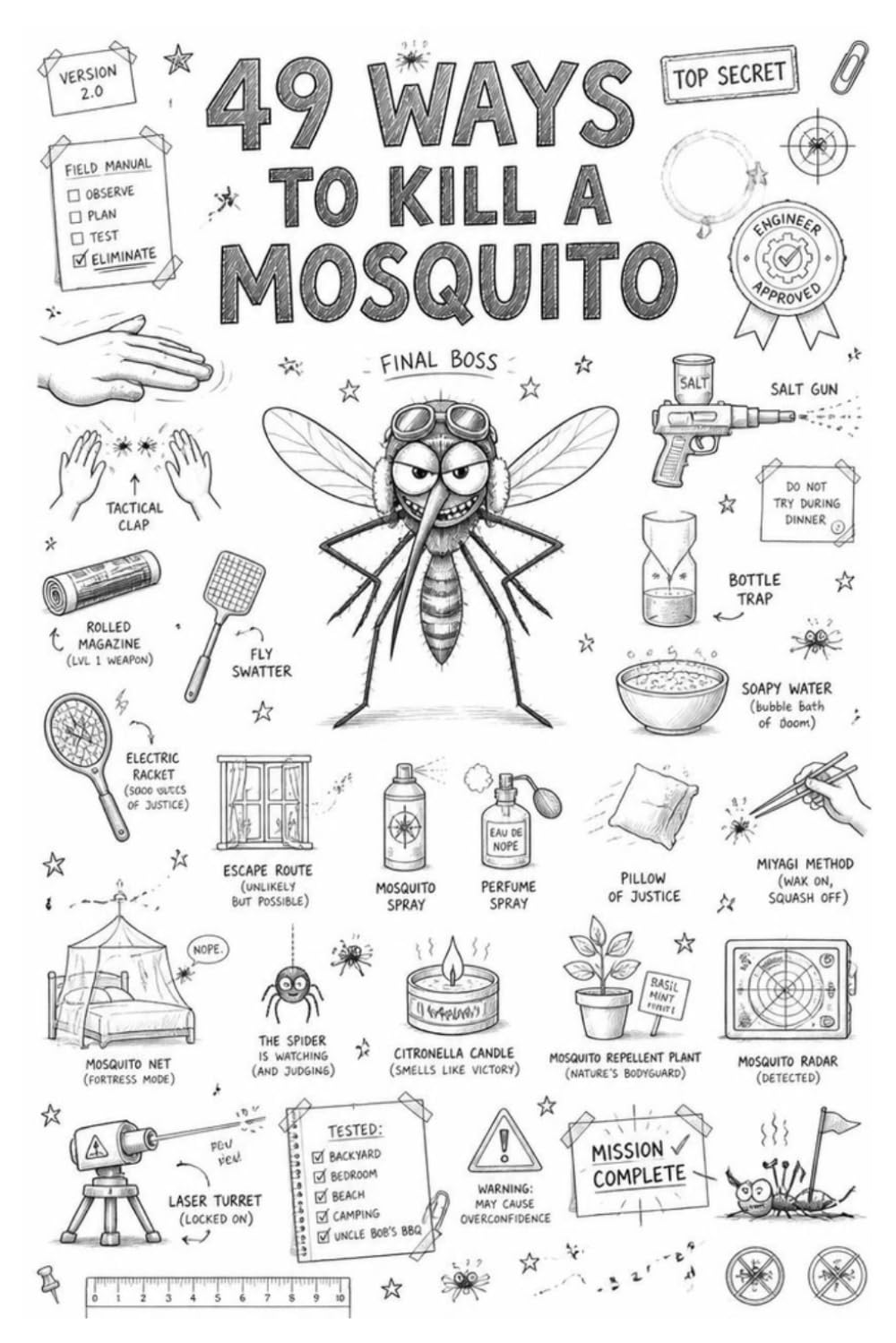 capítulo por capítulo baixar 49 Ways to Kill a Mosquito: A Field Manual of Tricks, Traps, Defences & Terrible Ideas