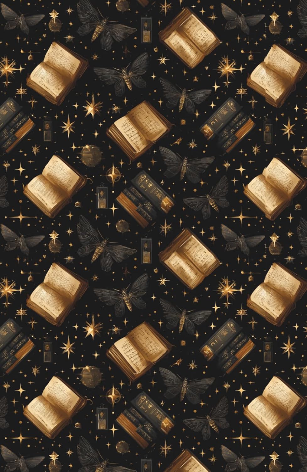 ler totalmente Dark Academia Moth Journal: A Lined Writing & Journaling Notebook for Creative Expression — Celestial Books, Stars and Moths— 160 Pages, 5.5 x 8.5 in — Matte Hardcover