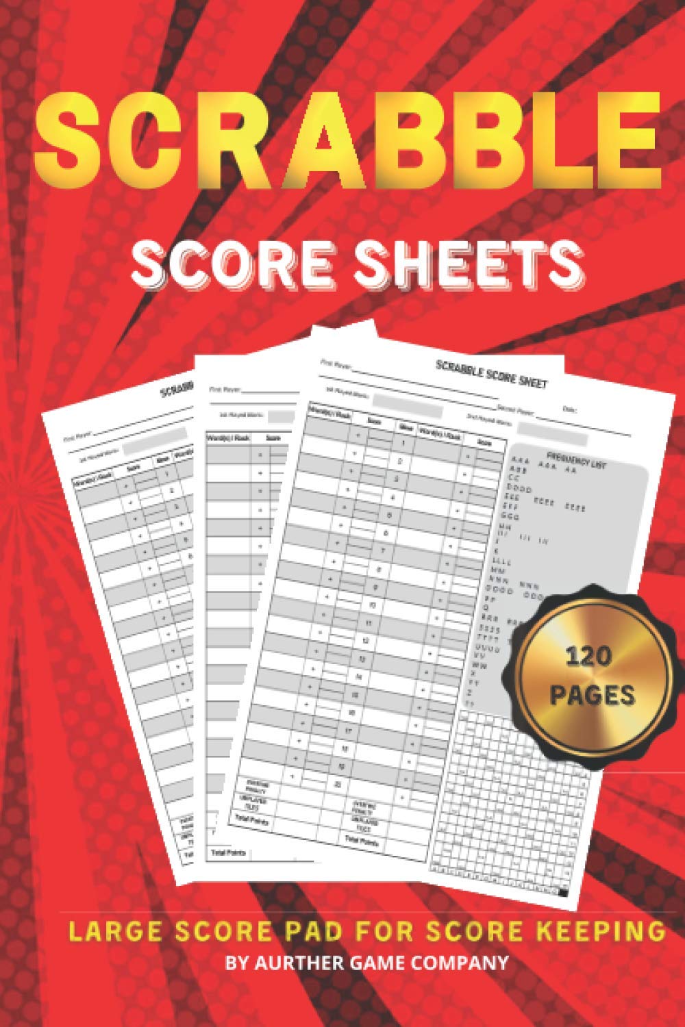 Scrabble Score Sheets: 120 Scrabble Score Pads, Card Notebook, Record Your Games| 2 Players | 6x9 baixar o livro de graça