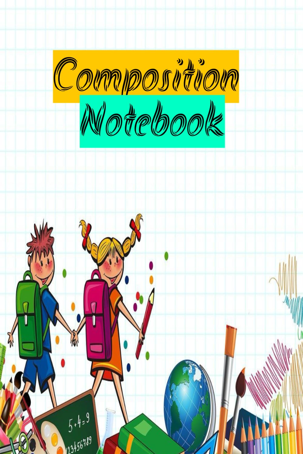 Composition Notebook College Ruled: Notebooks for School with kids design (100 pages) baixar o livro de graça