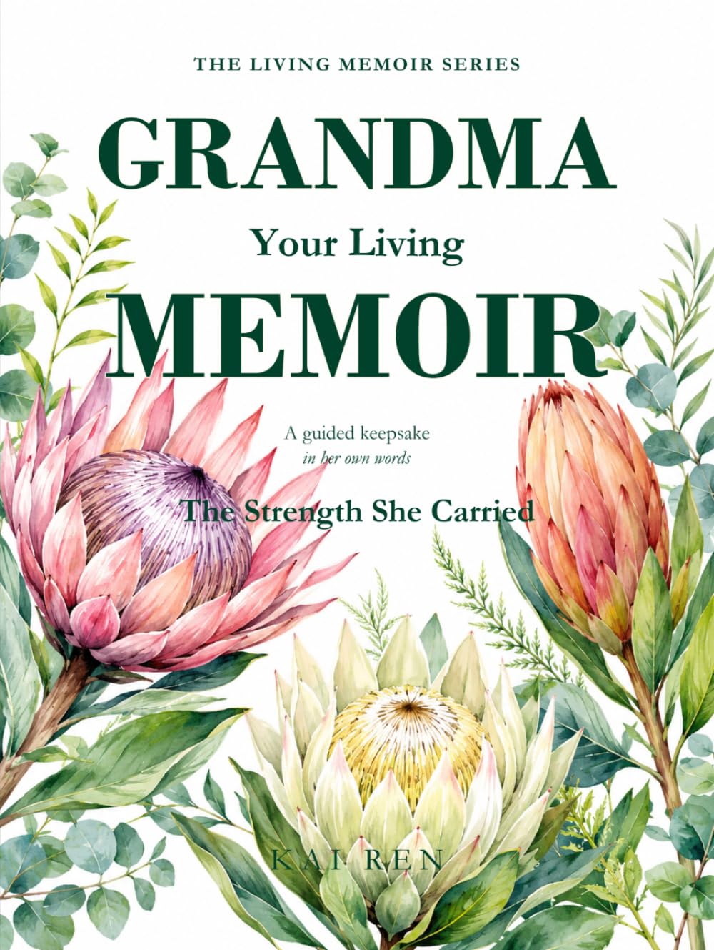 ler totalmente Grandma, Your Living Memoir — The Strength She Carried: A Keepsake Gift of Poems, Paintings, and the Questions You Never Thought to Ask, Answered in Her Own Handwriting (The Living Memoir Series)
