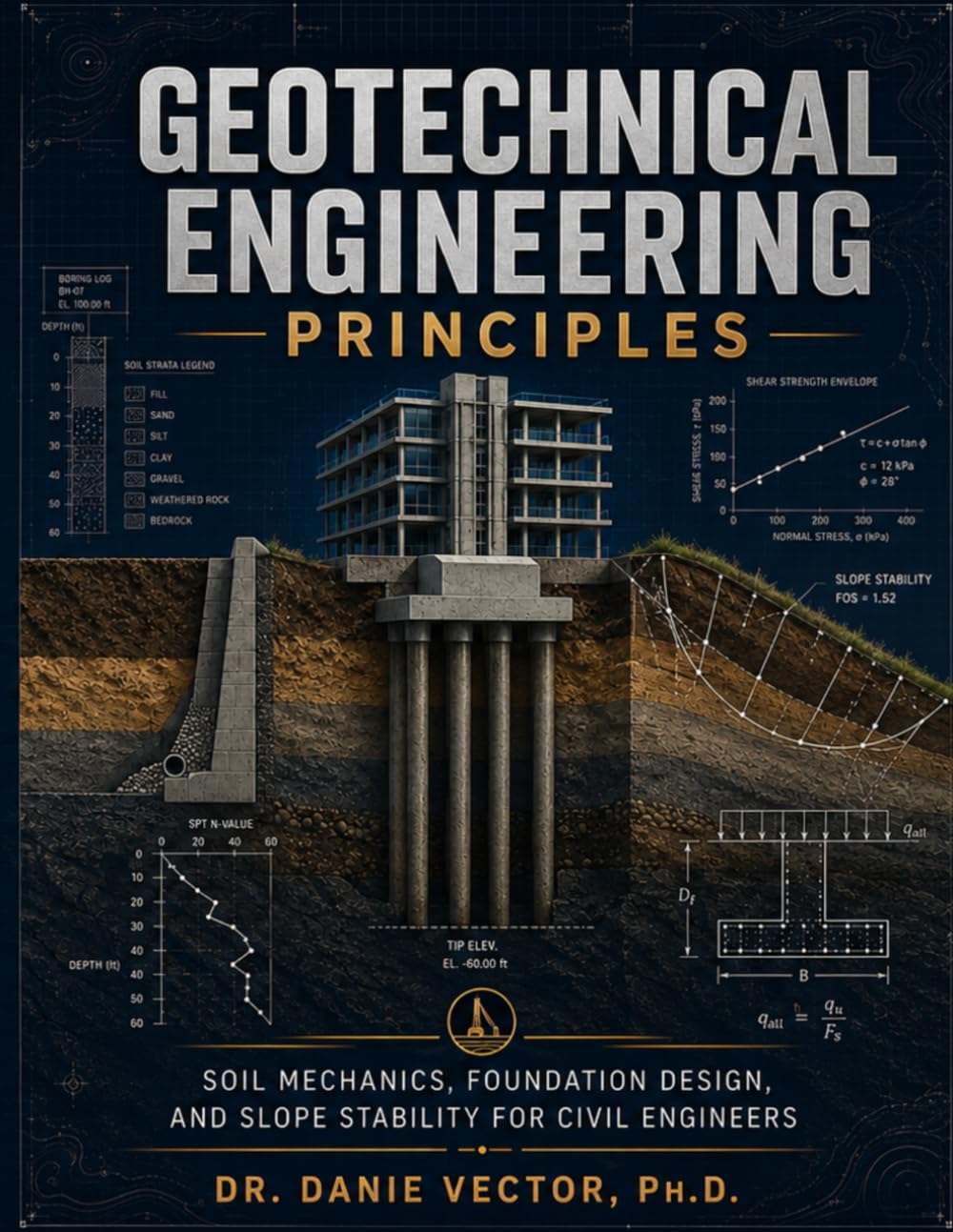 ler totalmente Geotechnical Engineering Principles: Soil Mechanics, Foundation Design, and Slope Stability for Civil Engineers