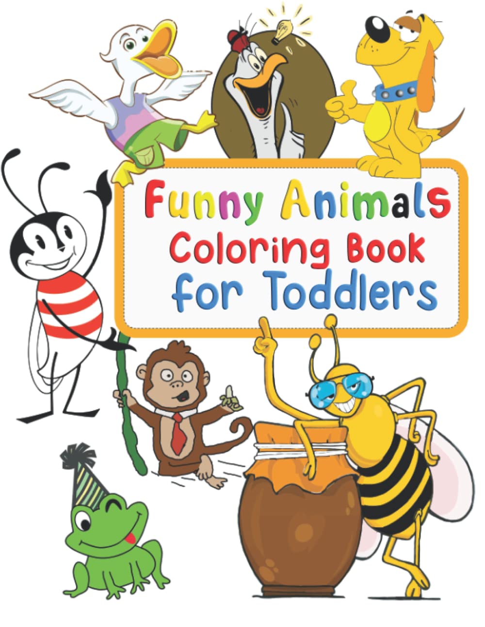 capítulo por capítulo baixar Funny Animals Coloring Book for Toddlers: 100 Amazing Animals. Easy Coloring Pages For Preschool. (1-3 Year Old Coloring Book Kids)
