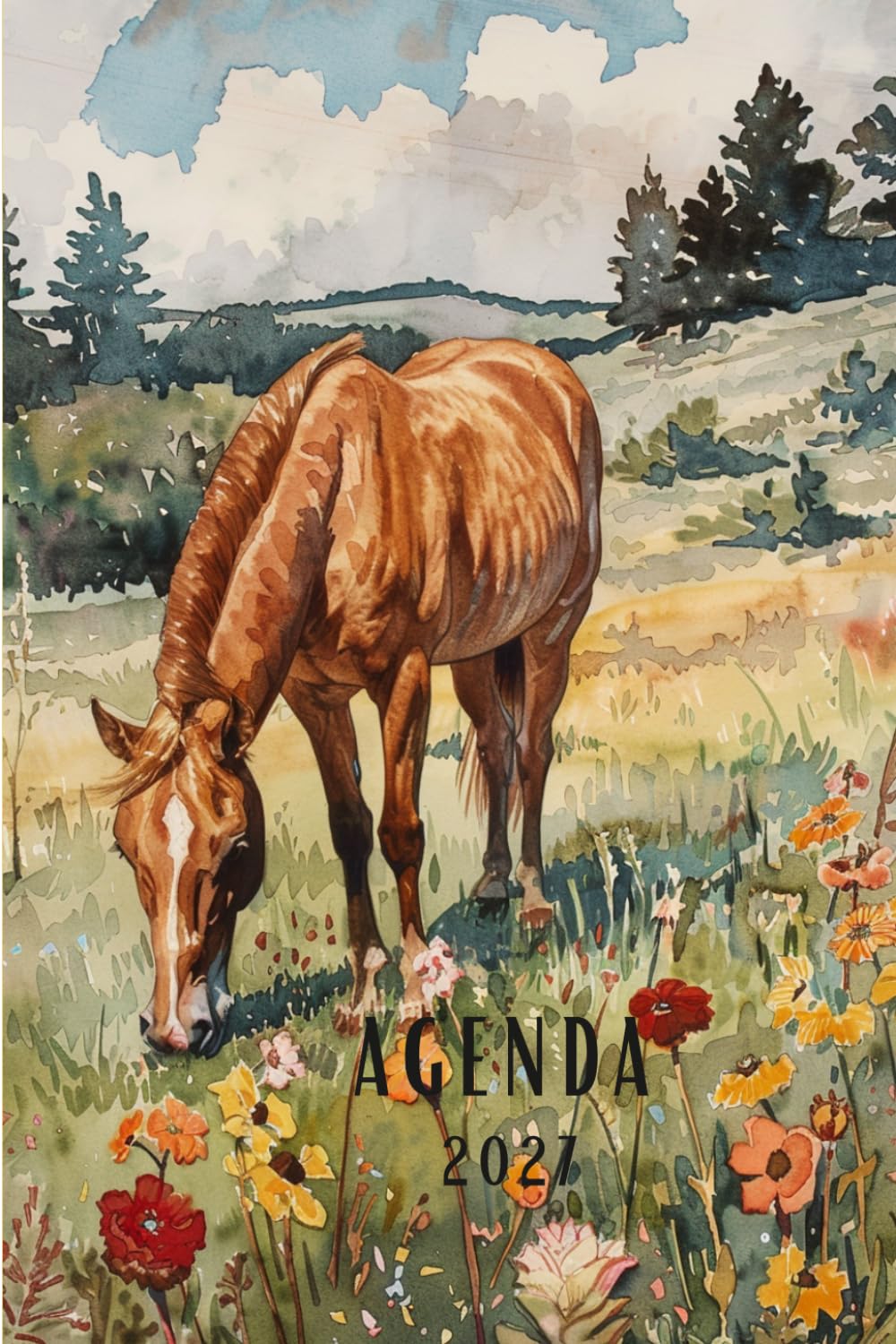 Agenda 2027: Petit format de poche, Semainier, Planificateur hebdomadaire, Format 10x15 cm, 116 pages sur papier crème 90g/m², Cheval (French Edition) baixar o livro de graça