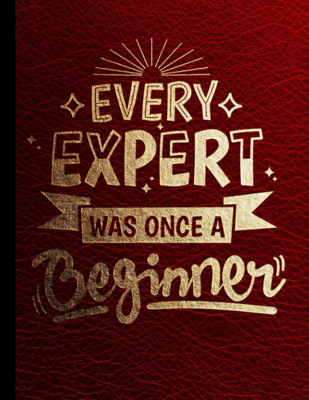 Every Expert Was Once a Beginner Sketch Book: Sketch Book: Large Notebook for Drawing, Writing, Doodling, Sketching or Painting. Red Leather Style &... & lined journal) for girls, women, teenage baixar o livro de graça