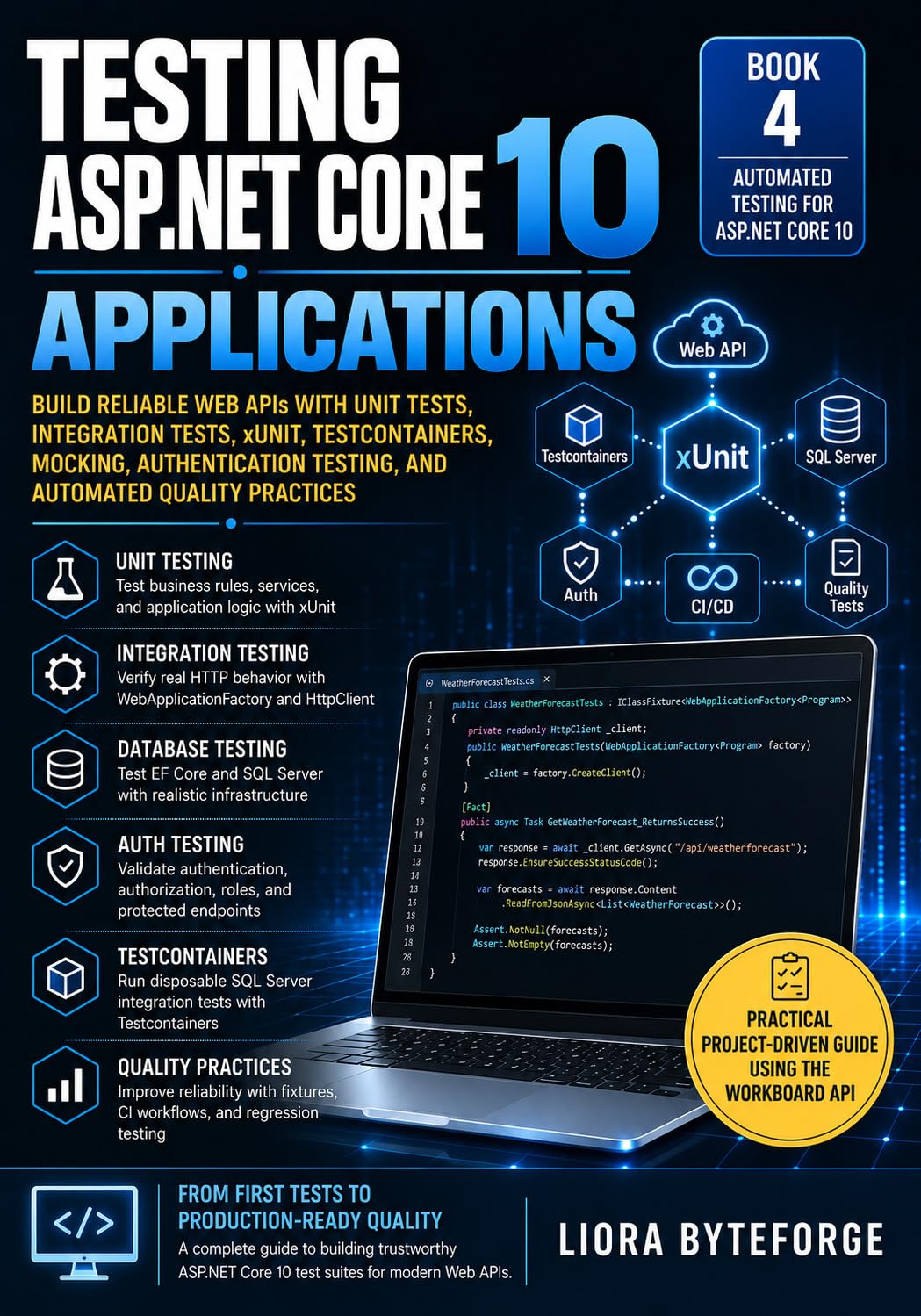 Testing ASP.NET Core 10 Applications: Build Reliable Web APIs with Unit Tests, Integration Tests, xUnit, Testcontainers, Mocking, Authentication Testing,... Core Series Book 4) (English Edition) baixar o livro de graça