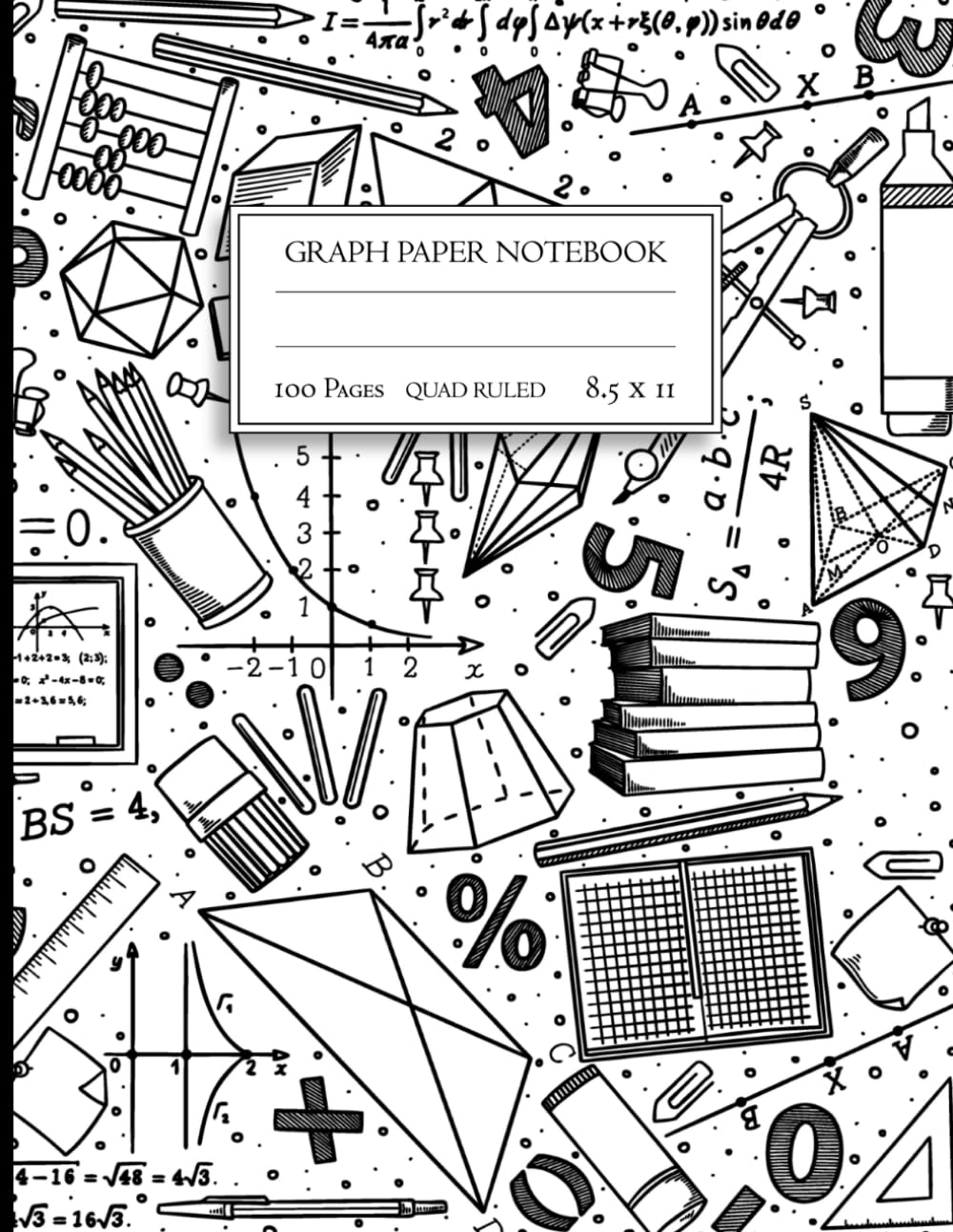 Graph Paper Notebook 8.5 x 11 | 100 Pages | 4x4 Quad Ruled: Essential for Math, Engineering, Drawing, School, Work & Creative Projects - White Cover:... Home, School, College, and Work Activities baixar o livro de graça