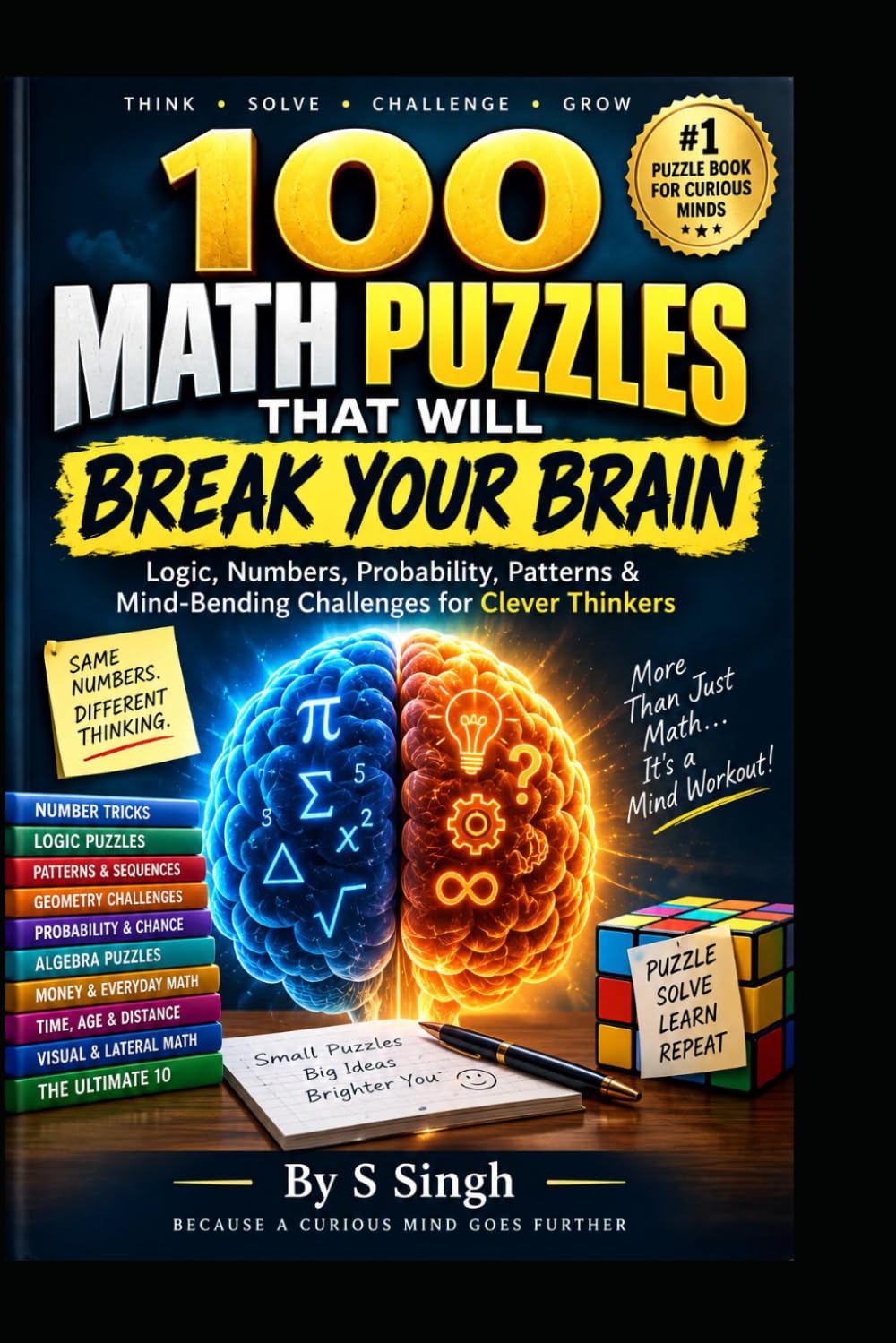 capítulo por capítulo baixar 100 MATH PUZZLES THAT WILL BREAK YOUR BRAIN: 100 MATH PUZZLES THAT WILL BREAK YOUR BRAIN