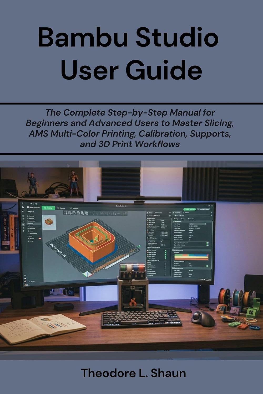 ler totalmente Bambu Studio User Guide: The Complete Step-by-Step Manual for Beginners and Advanced Users to Master Slicing, AMS Multi-Color Printing, Calibration, Supports, and 3D Print Workflows (English Edition)