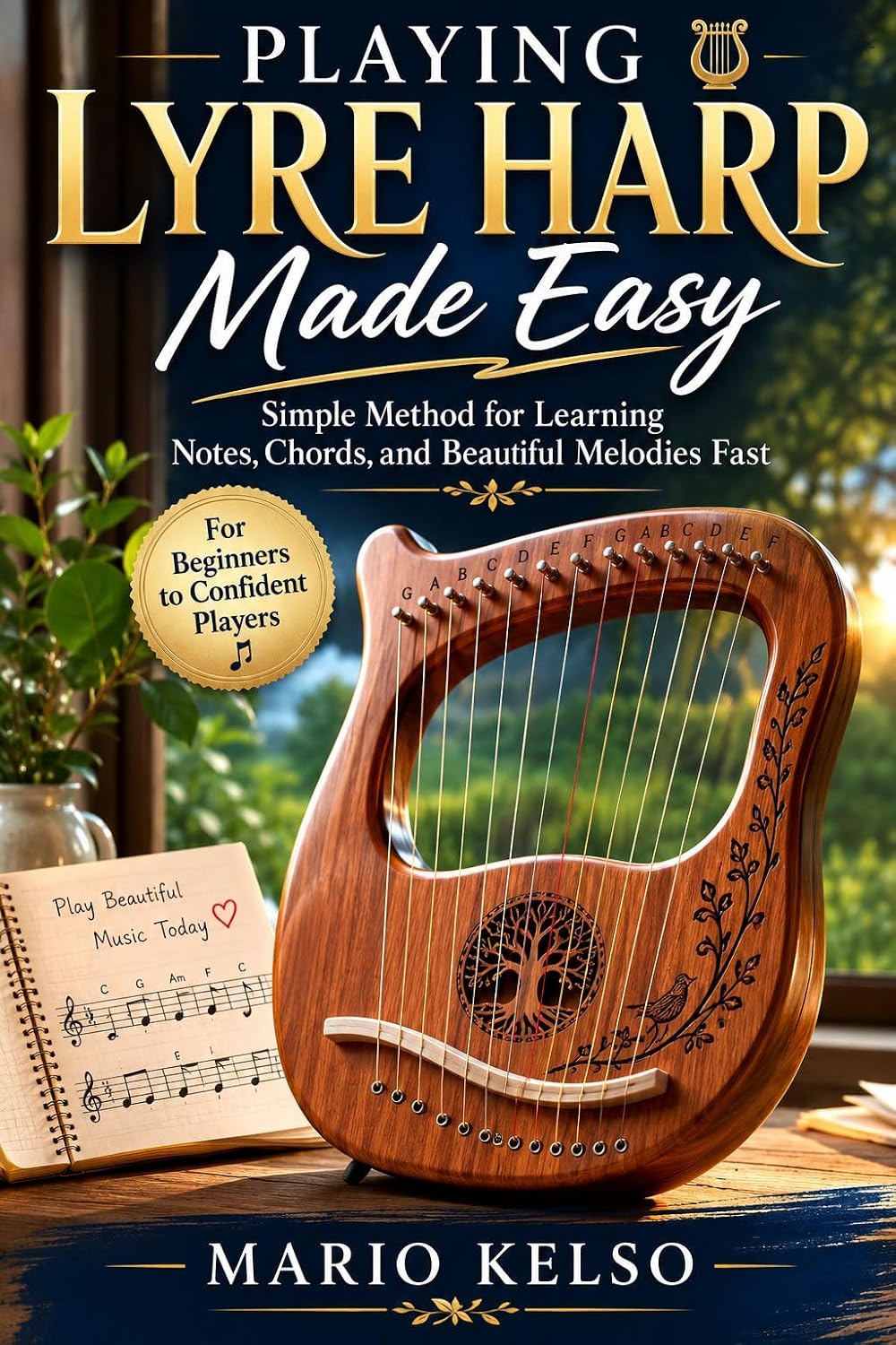 capítulo por capítulo baixar Playing Lyre Harp Made Easy: Simple Method for Learning Notes, Chords, and Beautiful Melodies Fast (English Edition)