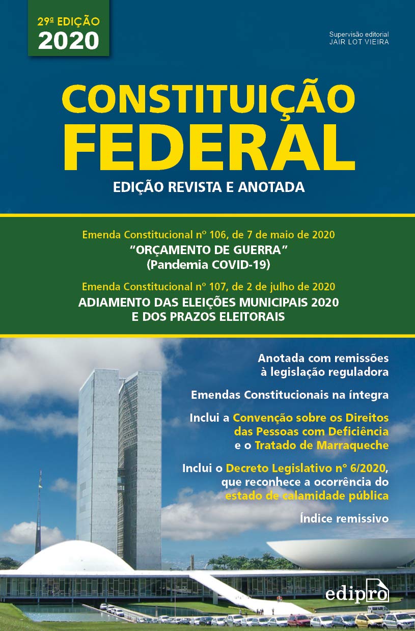ler totalmente Constituição Federal - 2020: Edição Revista e Anotada
