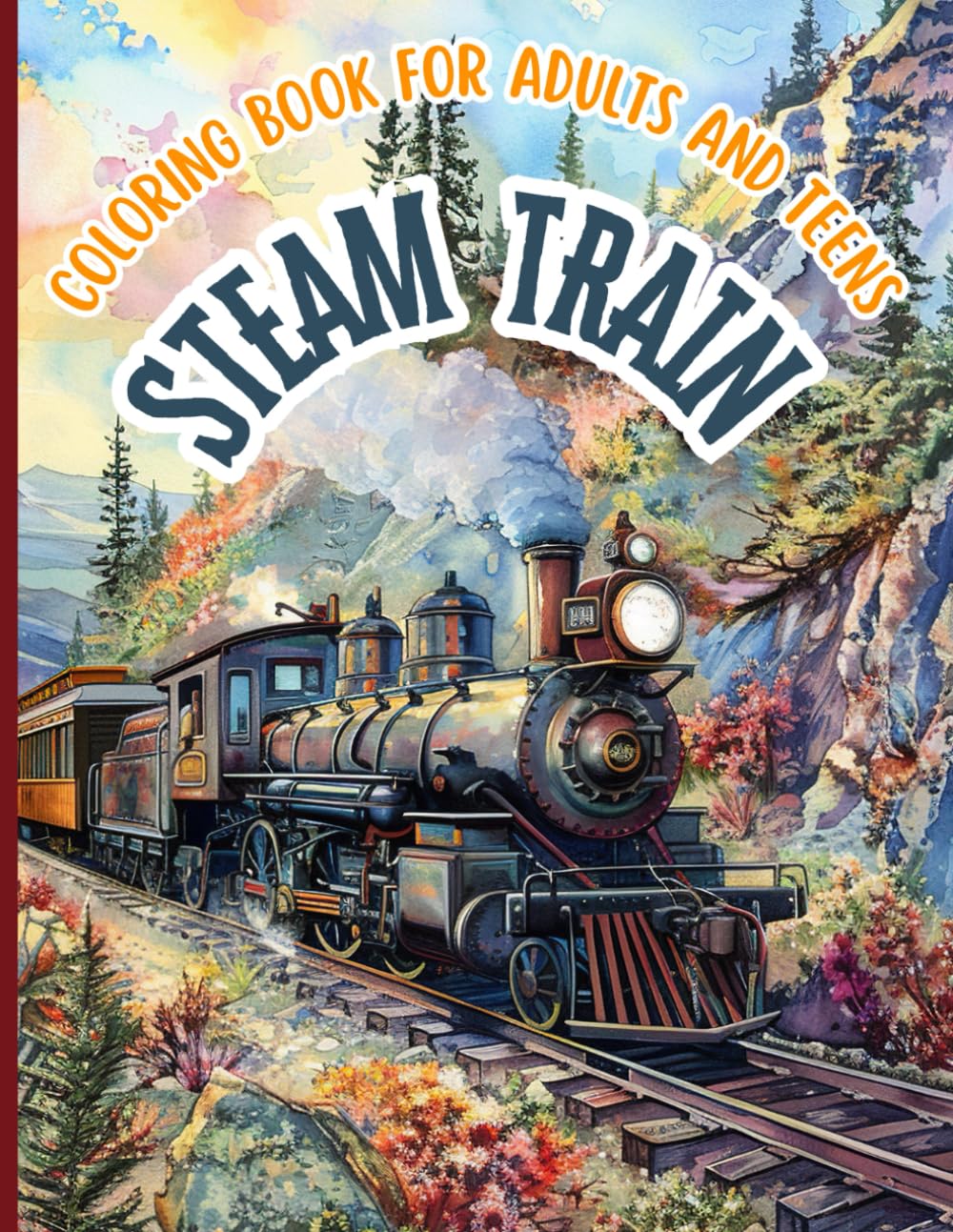 capítulo por capítulo baixar Steam Train Coloring Book Coloring Book for Adults and Teens: Explore the majesty of steam trains ideal for those seeking relaxation and creativity,... locomotives full of history and adventure