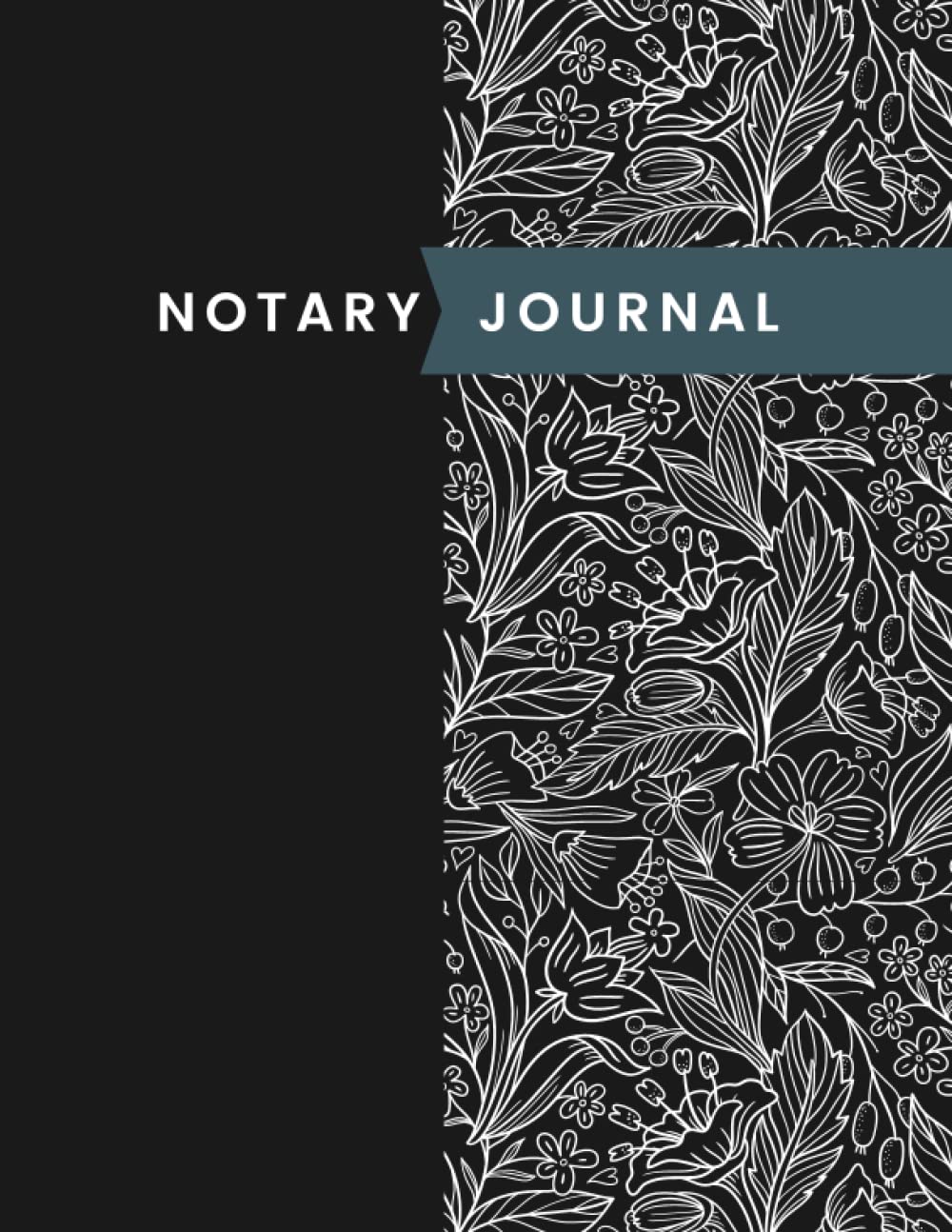 ler totalmente Notary Journal: record notarial acts,single-signing-view logbook, notarial acts,notary journal official notary log book,Cover 8.5''x 11'',flower cover
