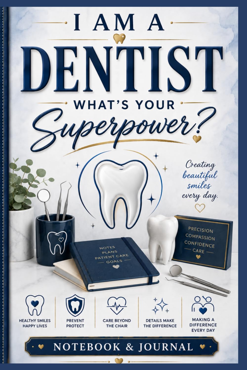 ler totalmente I Am a Dentist What's Your Superpower?: Dentist Notebook & Journal | Appreciation Gift for Dentists, Dental Students and Oral Health Professionals