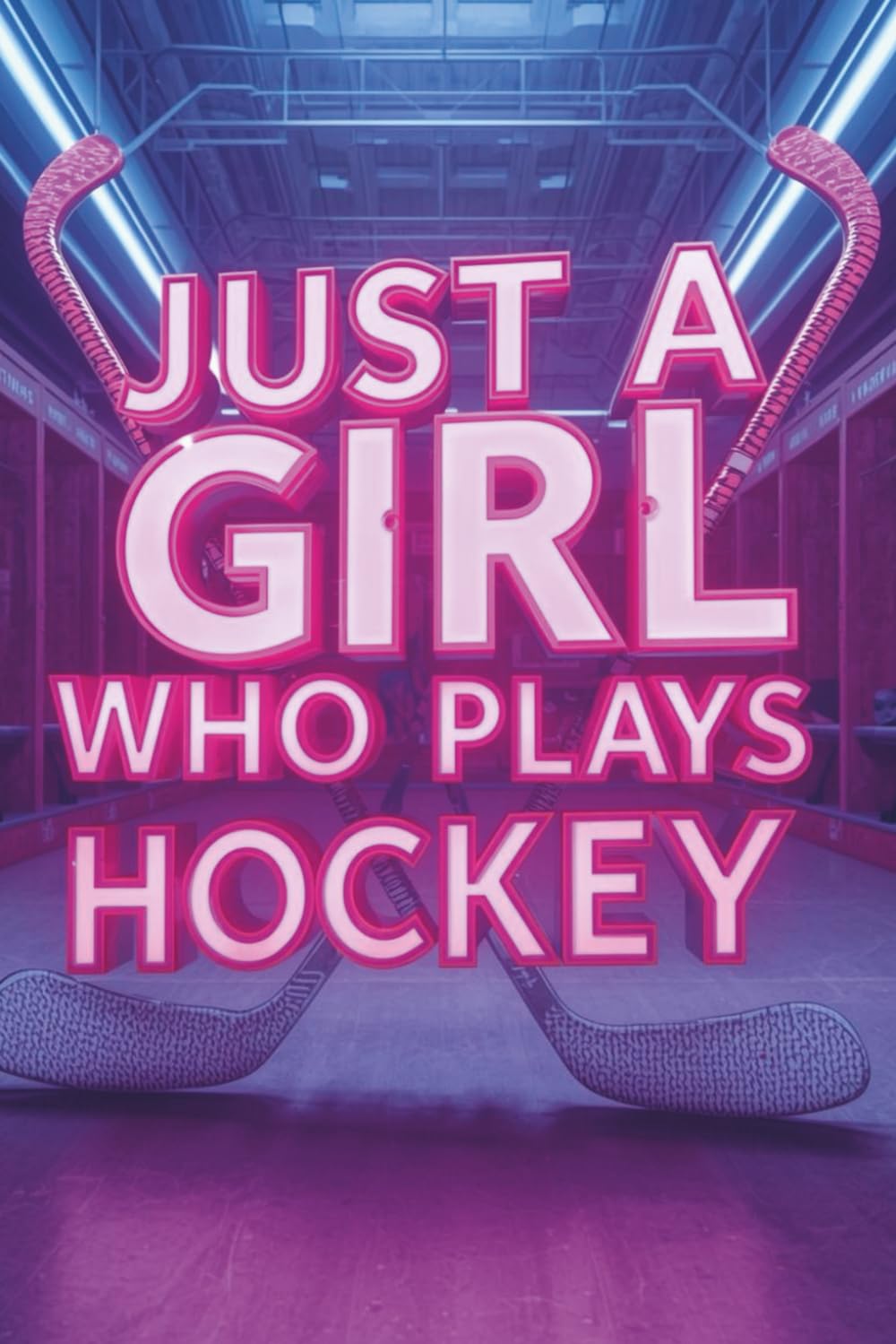 Just a Girl Who Plays Hockey: Colorful, fun blank lined notebook for girls who play hockey baixar livro de graça