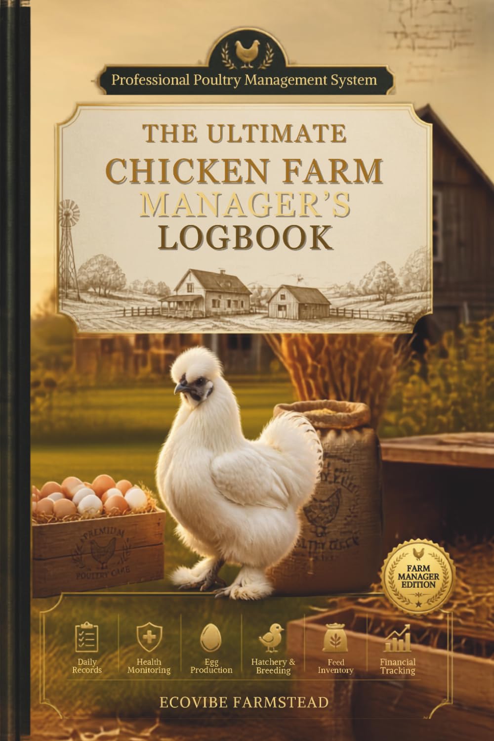 The Ultimate Chicken Farm Logbook: The Complete All-in-One Poultry Flock Management, Hatchery, Feed Inventory, Egg Production, Health and Expense Tracker baixar livro de graça