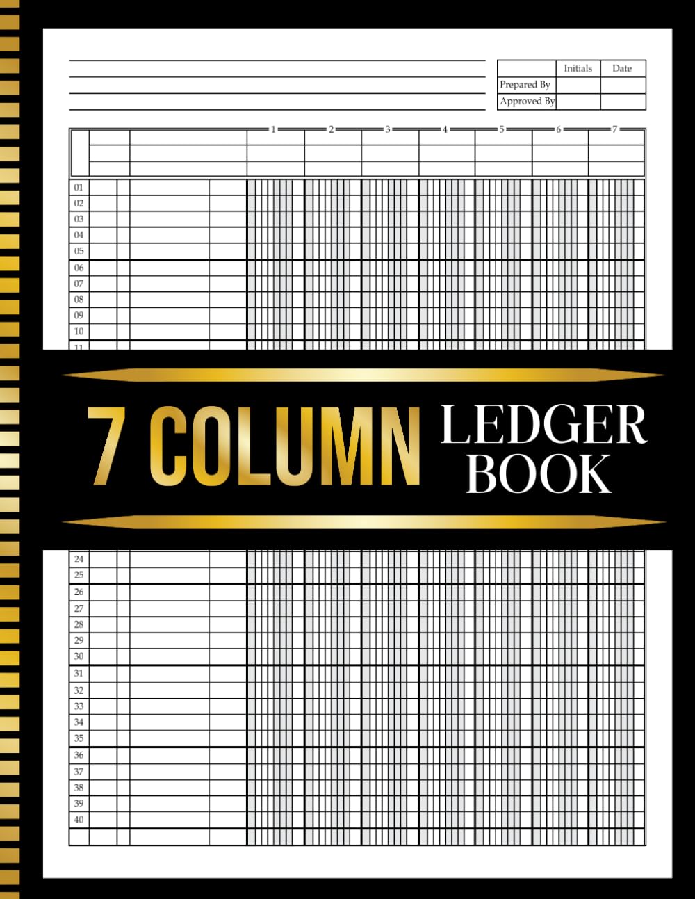 capítulo por capítulo baixar 7 Column Ledger Book: Accounting Ledger for Bookkeeping | 7 Column Columnar Pad for Personal Use and Small Business | 8.5 x 11 inches
